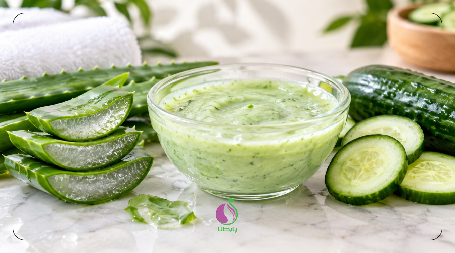 ماسک آلوئهورا و خیار - ماسک روشن کننده پوست
