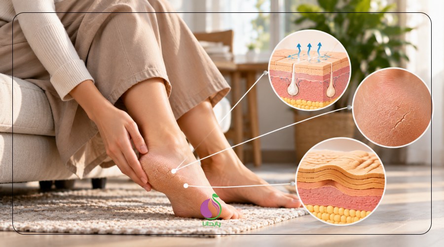 آناتومی خشکی پوست پا