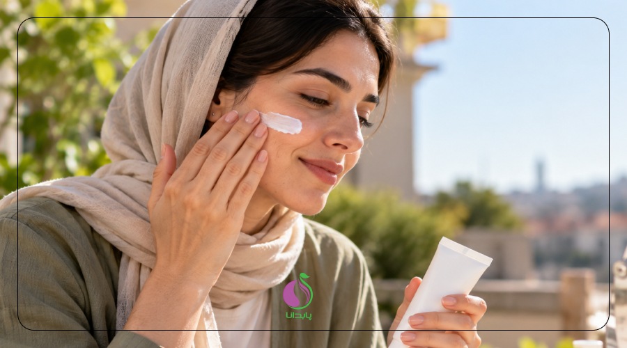 استفاده از ضدآفتاب در طول روز برای درمان خشکی پوست
