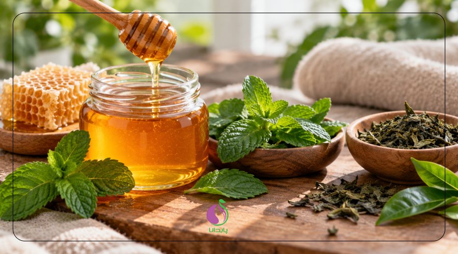 قدرت عصاره‌های نعناع، چای سبز و عسل طبیعی - درمان خشکی پوست پا