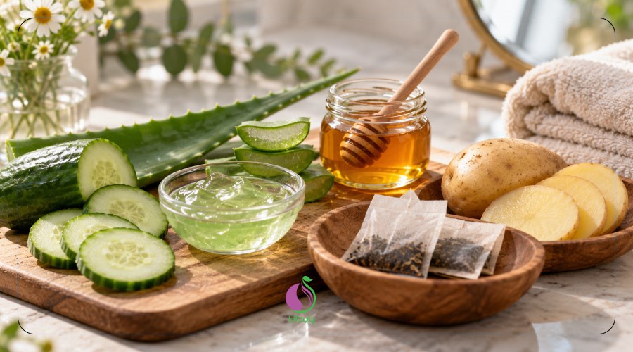 ترکیبات مناسب برای رفع چروک دور چشم به صورت خانکی