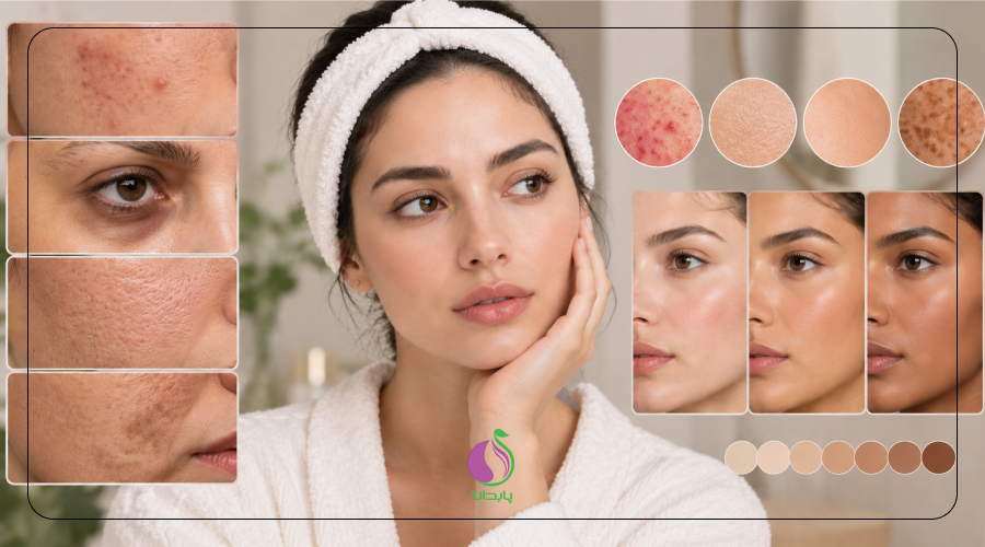 مشکلات رایج مرتبط با رنگ پوست و ویژگی‌های پوست